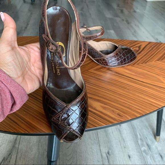 Vintage Eduardo Capalino Sling back peep toe - Picture 2 of 12